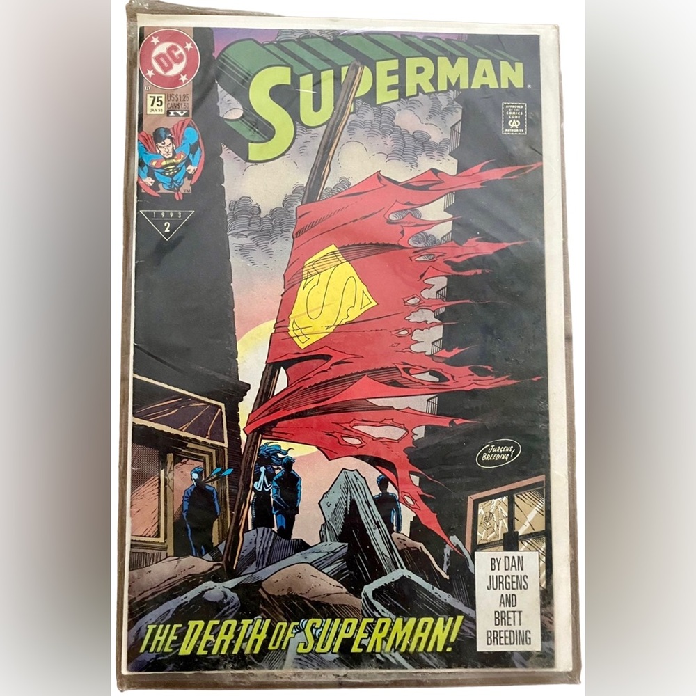 DC The Death Of Superman Comic Book